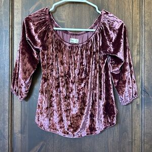 Hollister velvet top